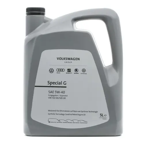 5 liter originele VW 5W-40 Special G motorolie – VW 502.00/505.00 OE VW GS55502M4)