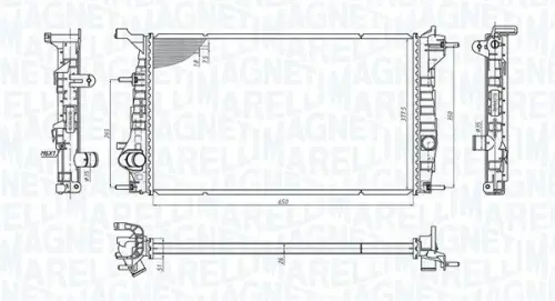 Radiateur MAGNETI MARELLI 350213200600)