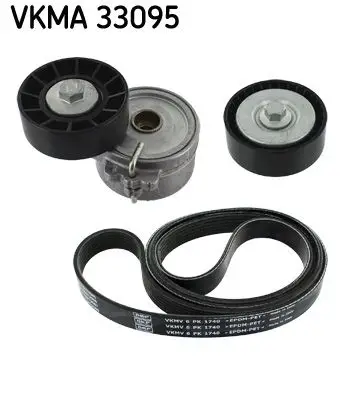 V-geribbelde riemset SKF VKMA 33095)