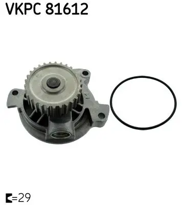 Waterpomp, motorkoeling SKF VKPC 81612)