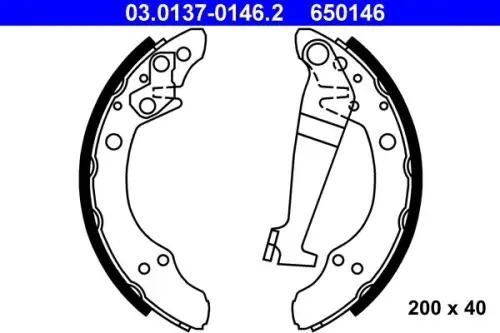 Remschoenset ATE 03.0137-0146.2)