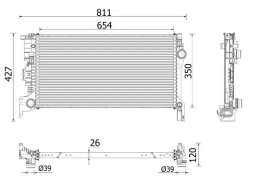 Radiateur MAHLE CR 2335 000P)