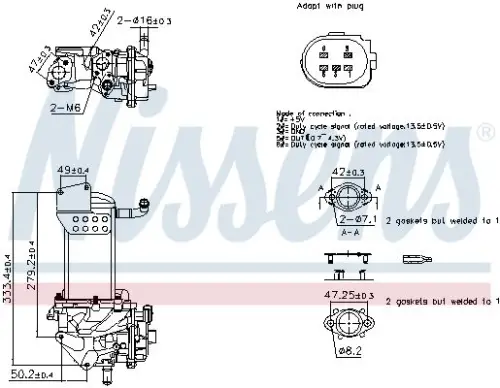 EGR-klep NISSENS 98359)