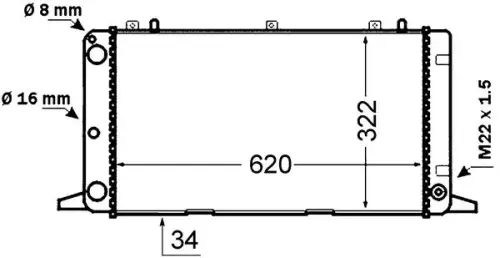 RADIATEUR MAHLE CR 1415 000S)