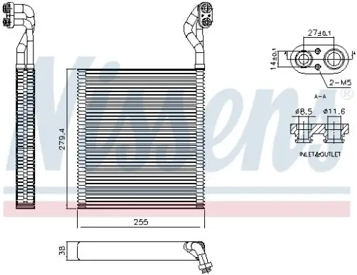 PAROWNIK KLIMATYZACJI HONDA CIVIC IX 1,6-1,8 11-16 NISSENS 92413)