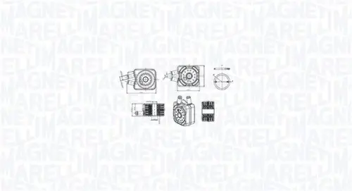 Oliekoeler, motorolie MAGNETI MARELLI 350300003600)