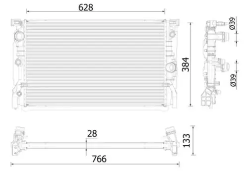 Radiateur MAHLE CR 2324 000P)