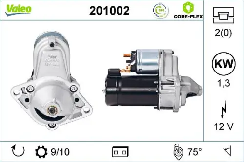 Startmotor / Starter VALEO 201002)