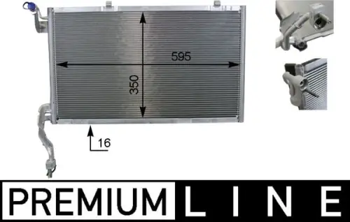 CONDENSOR, AIRCO MAHLE AC 10 000P)