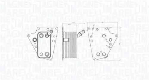 Oliekoeler, motorolie MAGNETI MARELLI 350300001500)