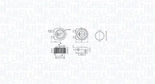Oliekoeler, motorolie MAGNETI MARELLI 350300001900)