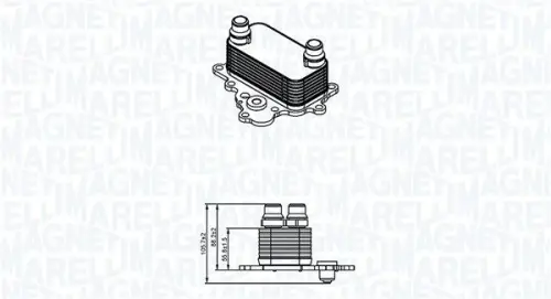 CHŁODNICA OLEJU FIAT FREEMONT 2.0JTD 11- MAGNETI MARELLI 350300004700)
