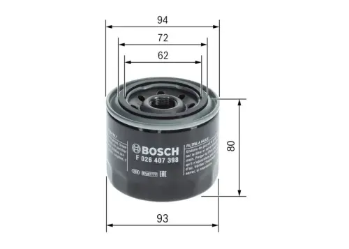OLIEFILTER P7398 HANS F 026 407 398)