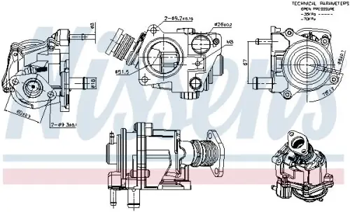 EGR-klep NISSENS 98424)