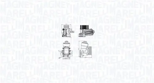 Oliekoeler, motorolie MAGNETI MARELLI 350300003400)