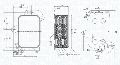 CHŁODNICA OLEJU CITROEN C3 1.6HDI 14- MAGNETI MARELLI 350300005100)