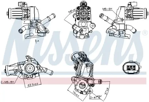 EGR-klep NISSENS 98238)
