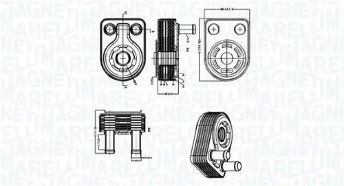 CHŁODNICA OLEJU FORD B-MAX 1.0 12- MAGNETI MARELLI 350300005500)
