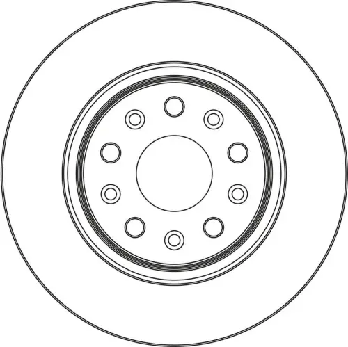TARCZA HAM. JEEP P. GLADIATOR/WRANGLER 2,0/2,2-3,0 D 17- TRW DF6869S)