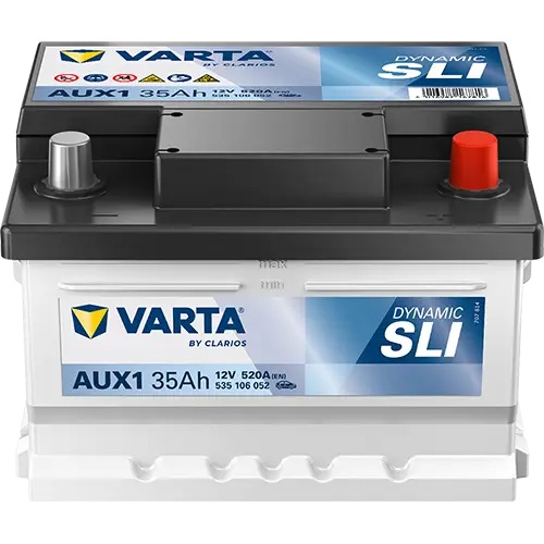AKUMULATOR 12V 35AH/520A  212X175X140 DYNAMIC AUX AGM VARTA 709228)