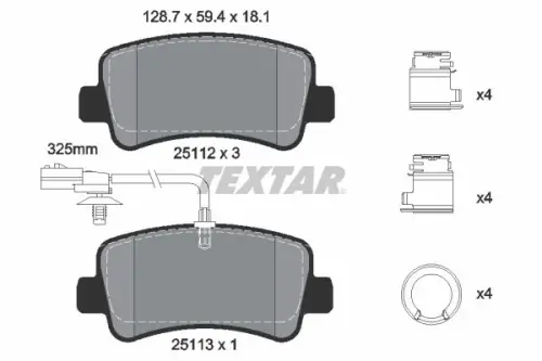 KLOCKI HAM. INEOS T. GRENADIER 3,0 TI/TTD 4X4 22- TEXTAR 2511209)