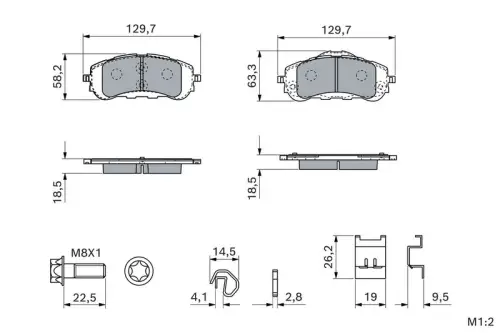 KLOCKI HAM. TOYOTA P. PROACE CITY 1,2 VVT-I/1,5 D-4D/ELECTRIC 19- BOSCH 0 986 460 253)