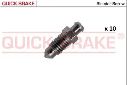 KPL=10SZT!!!! ODPOWIETRZNIK HAM. M10 X 1,25, 10X 33,0 HONDA/ROVER QUICK BRAKE 171-0102-10)