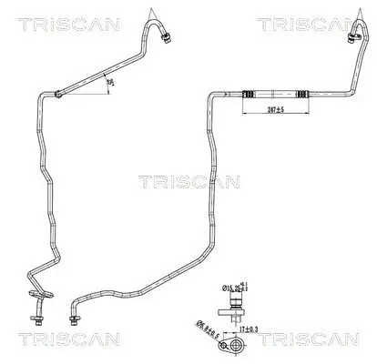 PRZEWÓD KLIMATYZACJI RENAULT TRISCAN 9010 25051)