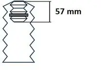 ZESTAW MONTAŻOWY AMORTYZATORA VW P. GOLF VII (5G1, BQ1, BE1, BE2) 2.0 R 4MOTION 13- (ODBOJE+OSŁONY) KYB 910356)