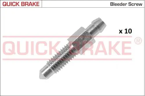KPL=10SZT!!!! ODPOWIETRZNIK HAM. M8 X 1,25 S9 DŁ. 40,5 QUICK BRAKE 171-0010-10)