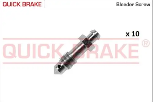 KPL=10SZT!!!! ODPOWIETRZNIK HAM. 3/8 X 24UNF S10 DŁ. 37,5 QUICK BRAKE 171-0108-10)