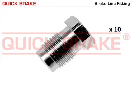 KPL=10SZT!!!! KOŃCÓWKA PRZEWODU HAM. M10X1 QUICK BRAKE 171-D-10)