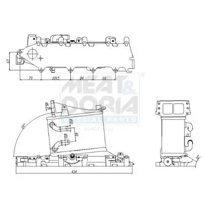 INTERCOOLER VW 1,6TDI/2,0TDI (SAM INTERCOOLER) MEAT & DORIA 995083)