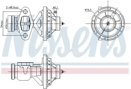 ZAWÓR EGR NISSENS 98342)