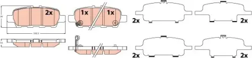 KLOCKI HAM. NISSAN T. ALTIMA/JUKE/LEAF/PULSAR/TEANA 1,2-3,5 10- TRW GDB2578)