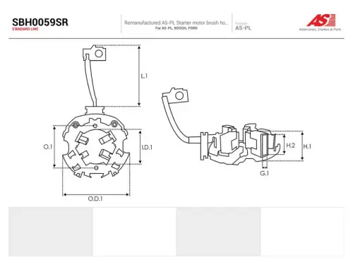 Houder, koolborstel AS-PL SBH0146S)
