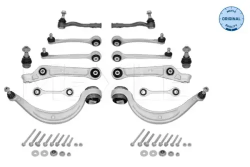 ZESTAW NAPR. ZAWIESZENIA AUDI P. A4 V (8W_) (05/15-), A5 II (F5_) (06/16-) (WAHACZE, KOŃCÓWKI DR., SWORZNIE) MEYLE 116 050 0314)