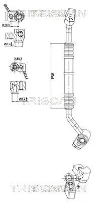 PRZEWÓD KLIMATYZACJI FORD B-MAX 1.0 12- TRISCAN 9010 16048)