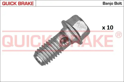 KPL=10SZT!!!! ŚRUBA PRZEWODU ELASTYCZNEGO - 10X1,5/30,5/S12 QUICK BRAKE 3257-10K)