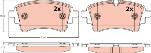 KLOCKI HAM. AUDI T. A4/A5/A6/A7/A8/Q5/Q7 1,4-4,0 15- TRW GDB8372)