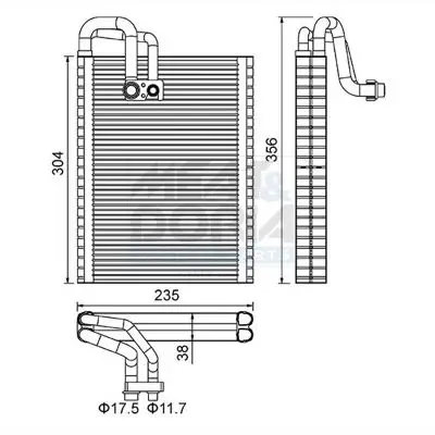 PAROWNIK KLIMATYZACJI AUDI A4 B8 11-16 MEAT & DORIA 997142)