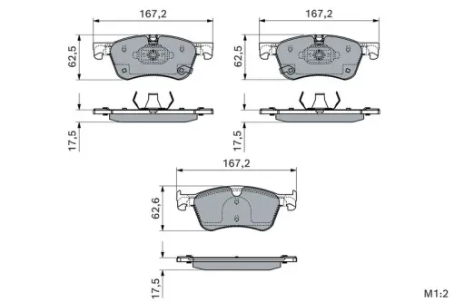 KLOCKI HAM. RENAULT P. 4/5/AUSTRAL/KANGOO/SYMBIOZ EV/1,2-1,8 21- BOSCH 0 986 460 221)