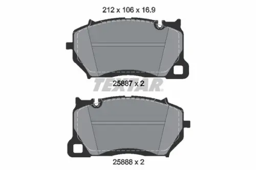 KLOCKI HAM. PORSCHE P. CAYENNE 3,0-4,0 17- TEXTAR 2588701)