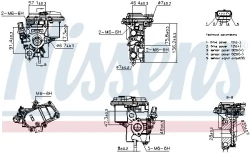 ZAWÓR EGR DB OM654 NISSENS 98544)