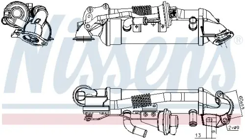 EGR KOELER NISSENS 989476)