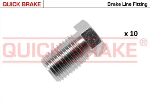 KPL=10SZT!!!! NAKRĘTKA PRZEWODU HAM. SZTYWNEGO 3/8X24UNF WEW.5,0 ZEW10X18.0 QUICK BRAKE S-10)