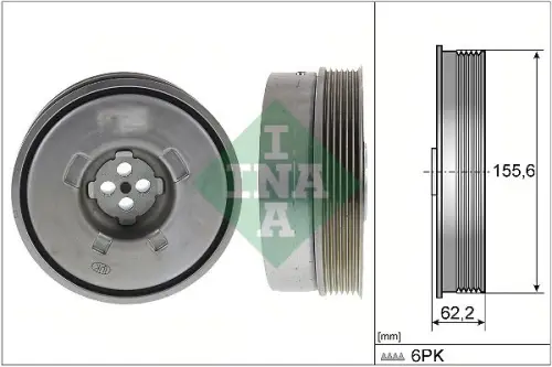 KOŁO PASOWE WAŁU KORBOWEGO BMW 1,5 Schaeffler INA 544 0501 10)