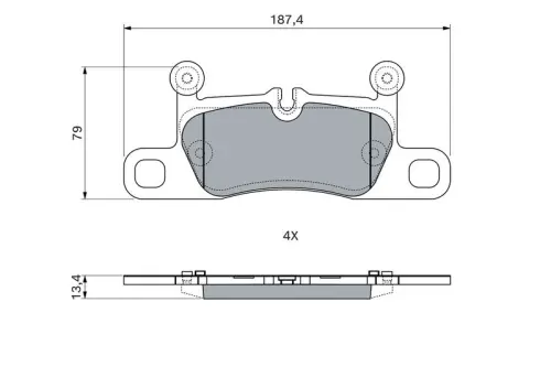 KLOCKI HAM. AUDI T. E-TRON 20- BOSCH 0 986 460 247)
