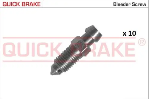 KPL=10SZT!!!! ODPOWIETRZNIK HAM. M8 X 1 S8 DŁ. 28,5 QUICK BRAKE 171-0093-10)