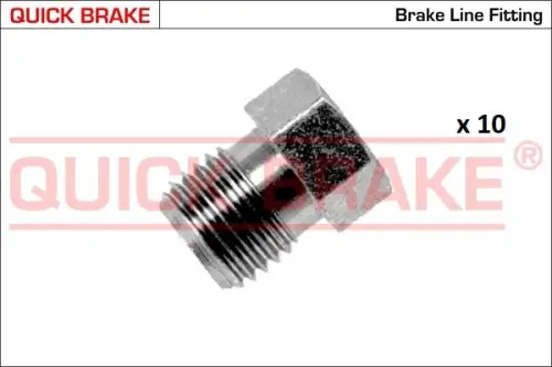 KPL=10SZT!!!! NAKRĘTKA PRZEWODU HAM. SZTYWNEGO 3/8 X 24UNF WEW. 5 ZEW. 10 X 14,4 QUICK BRAKE 171-J-10)